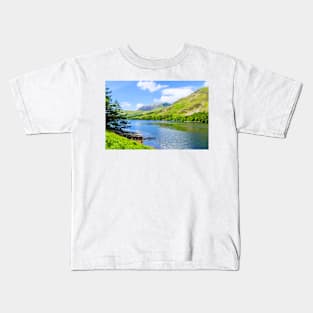 Buttermere Lake and Fell Kids T-Shirt